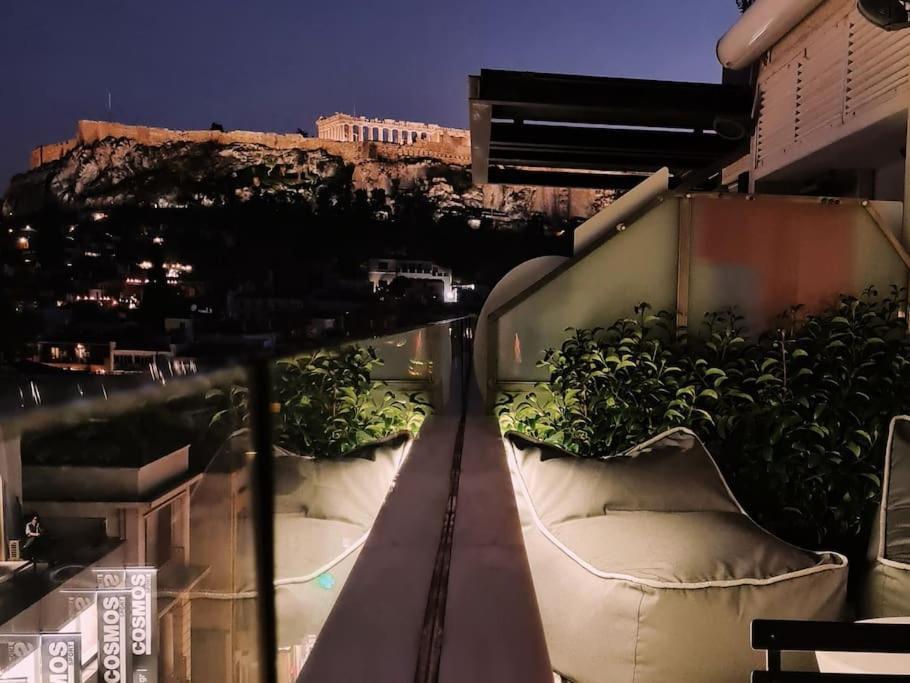 Апартаменты Heated Plunge Pool & Firepit Acropolis Penthouse Афины Экстерьер фото