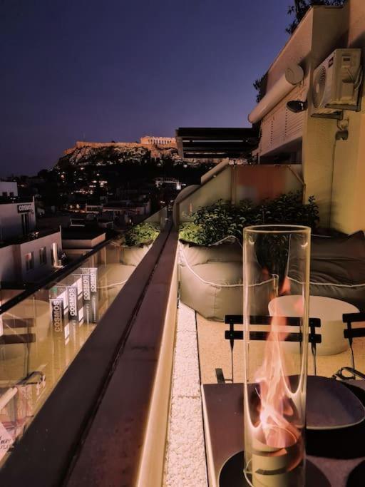Апартаменты Heated Plunge Pool & Firepit Acropolis Penthouse Афины Экстерьер фото